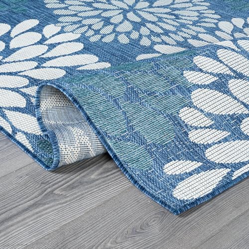 Outdoor Rug 6x9 Modern Exotic Tropical Leaf Area Rugs for Indoor and Outdoor Patio Deck Porch Garden Water Resistant Washable Outside Carpet