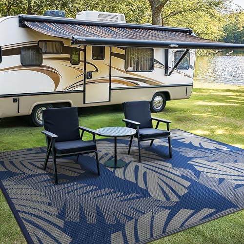 Outdoor Rug Waterproof Plastic Rugs for Patio (40 Sq Ft)