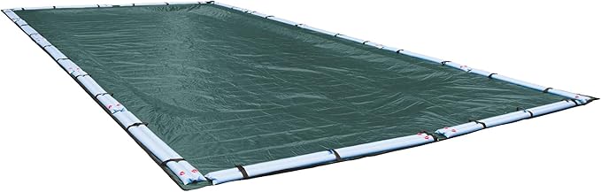 Robelle 30 x 50 ft Commercial Teal Winter Pool Cover for Inground Pools, 5 ft Overlap (35 x 55 ft Cover Size), Solid 12 x 12 Scrim, 3.7 oz/yd2, 18-Year Warranty, Style: 393050RA
