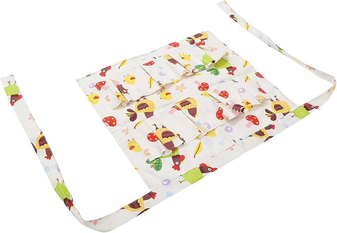 Semme Cotton Twill Protective Apron with Multiple Pockets for Egg Collection and Kitchen or Farm Use