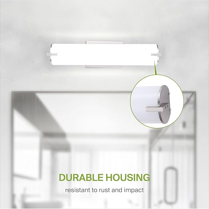 ASD LED 18" Vanity Wall Mount Light Fixture, Linear Bathroom Lighting Bar | 3CCT