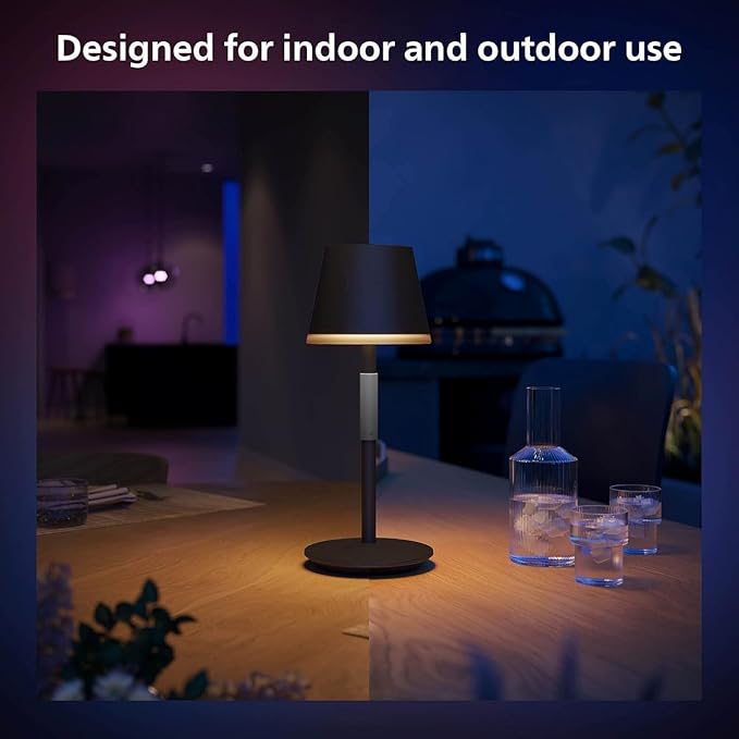 Philips Hue Go Smart Portable Table Lamp, 1 Pack, Smart LED Lamp