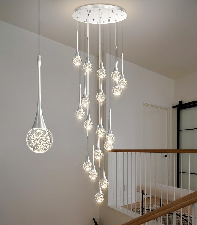 18 Light Modern Glam Crystal Chandelier