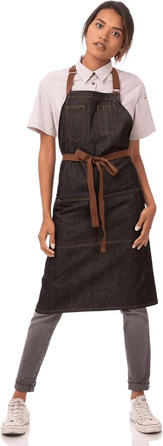 Chef Works Unisex Memphis Bib Apron