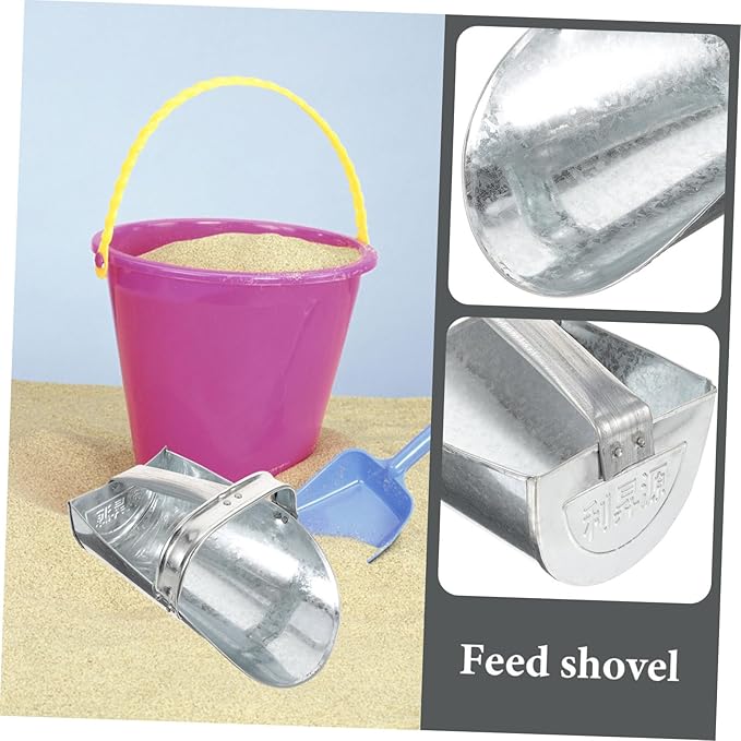 Garneck Livestock Feed Scoop Heavy Duty Shovel for Poultry and Farm Food Durable Design for Distribution and Feeding at Farms Gardens and Orchards