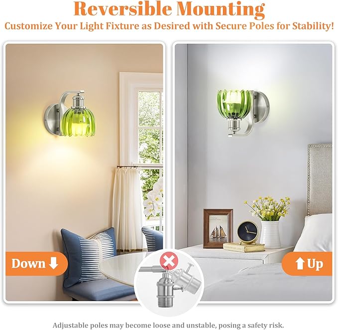 VerRon Rechargeable Battery Operated Wall Sconce