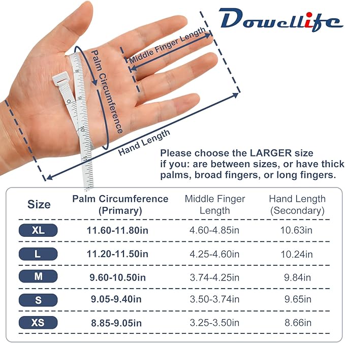 Dowellife Chainmail Glove, Cut Resistant Food Grade, Stainless Steel Mesh Metal Knife Cutting Glove for Butcher, Oyster Shucking Kitchen Mandoline Chef Slicing Fish Fillet (Large)