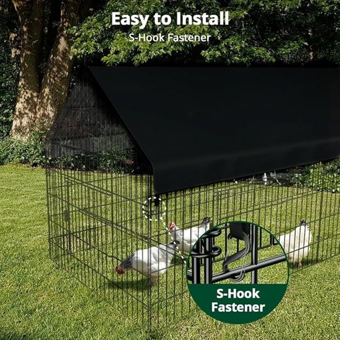 Chicken Coop Cover Suitable for Large Coops, Weather Resistant and