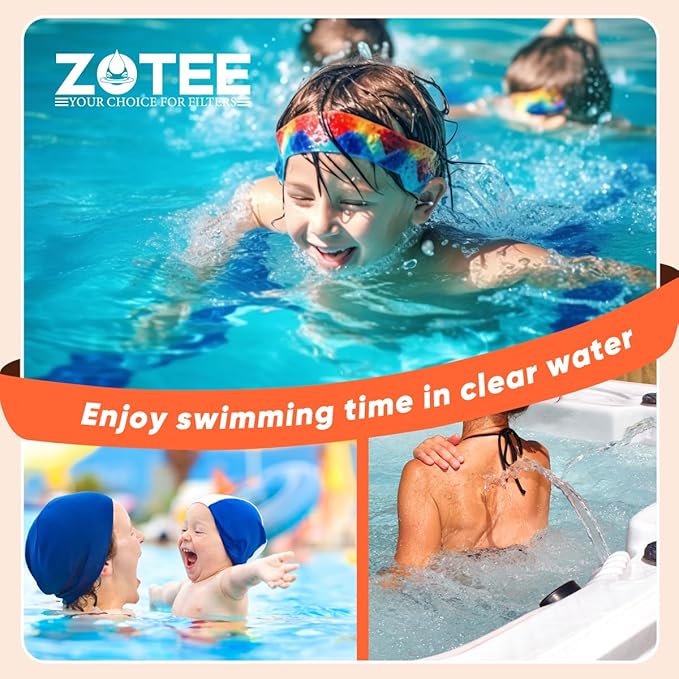 ZOTEE PA120 Swimming Pool Filter Replaces CX1200RE,C1200, C-8412,Darlly 81202,Filbur FC-1293,Waterway Clearwater II,Pro Clean 125,817-0125N,Aladdin 22002,120 Sq.Ft Pool Filter Cartridge,1 Pack