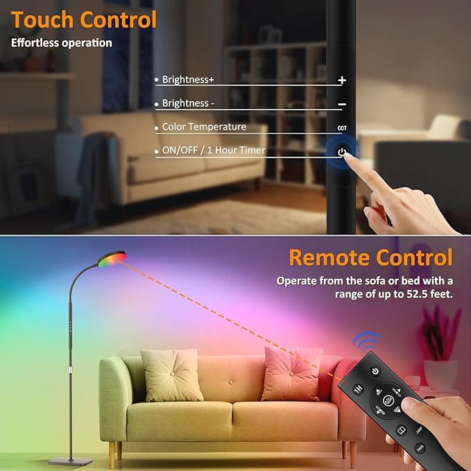 Floor Lamp, Adjustable Height Floor Lamps