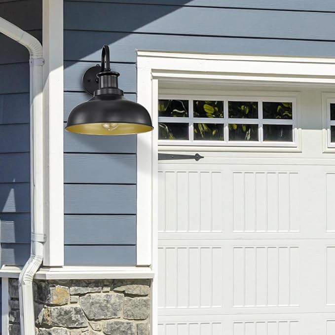 Dusk to Dawn Outdoor Barn Light, Farmhouse Outdoor Wall Sconce, Rustic Exterior
