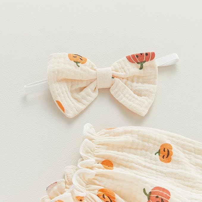 2pcs Infant Baby Girls Romper Dress Headband Long Sleeve Clothing Flowers Newborn Boho Girl Outfit Jumpsuit Clothes