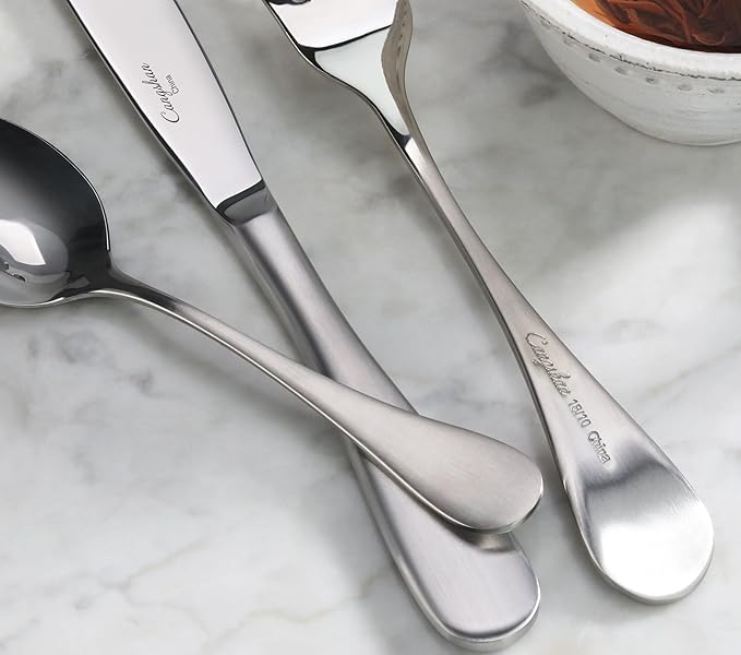 Cangshan RAIN Series Stainless Flatware Set, Window Box, Matte Finish Handle (20-Piece)