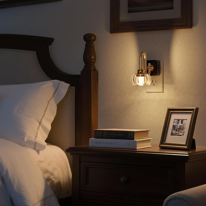 DORESshop LED Night Light, Night Lights Plug into Wall, 0%-100% Silde