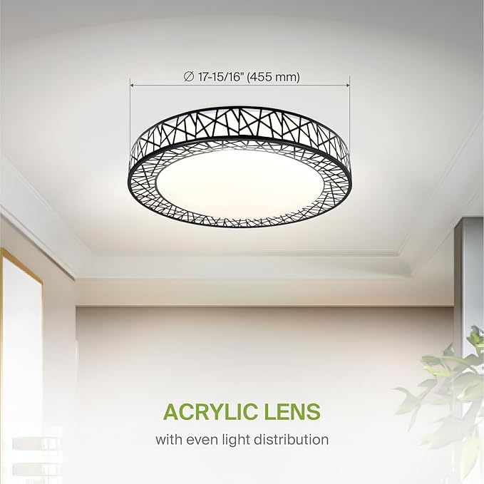 ASD 18 Inch LED Flush Mount Ceiling Light Fixture