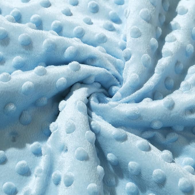 CREVENT Cozy Soft Warm Sherpa Baby Blanket for Infant Toddler's Crib Cot Stroller Gifts for Baby Boys All Season Use (30"X40" Blue dot)