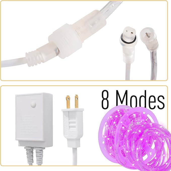 Waterproof LED Rope Lights, Connectable & Flexible
