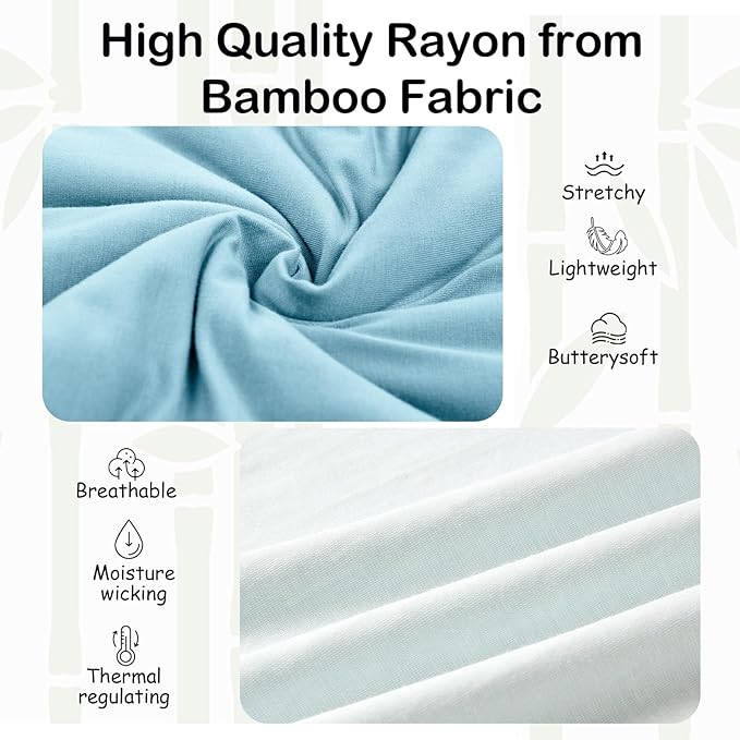 Supersoft Rayon Made from Bamboo Sleep Sack 24-36 Months 0.5 Tog Lightweight Toddler Sleep Sack 2t Baby Wearable Blanket 3t with 2-Way Zipper Summer Unisex Sleeping Bag for Babies - Blue