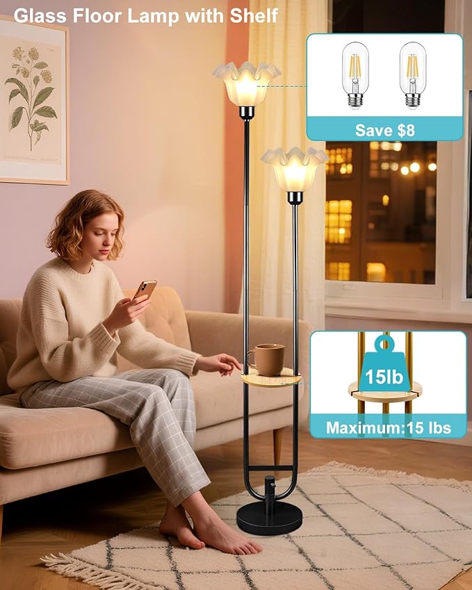 Dimmable Flower Floor Lamps