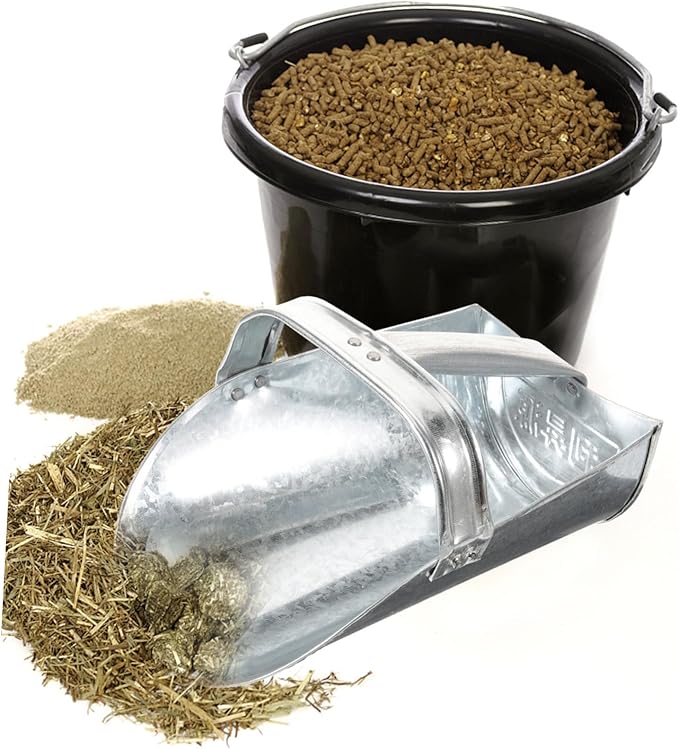 Farm Utility Scoop Large Feed Shovel Stainless Steel Food Scoop for Home