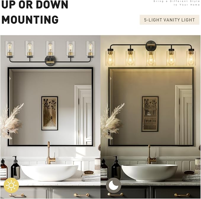 zeyu 36.5 Inch Modern Vanity Lights Over Mirror