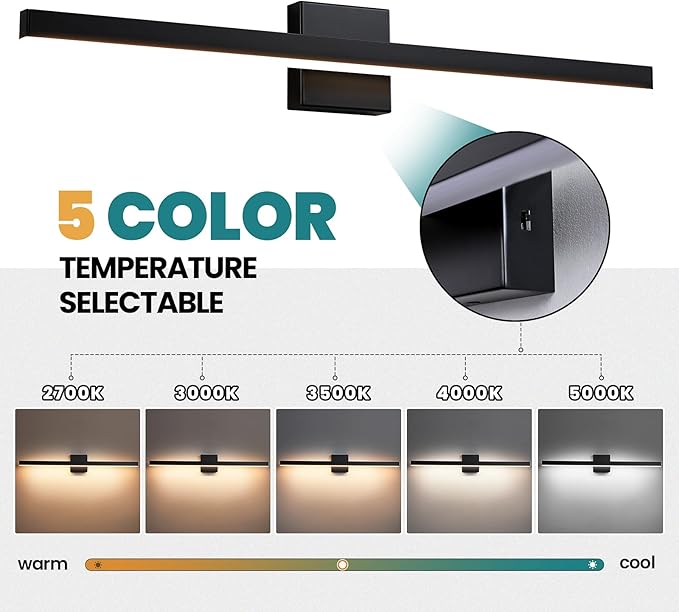 KAISITE Modern Bathroom Vanity Light
