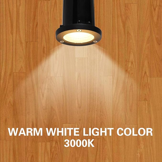EAGLOD 5W Well Light, 12-24V LED In-Ground Low Voltage Landscape Light