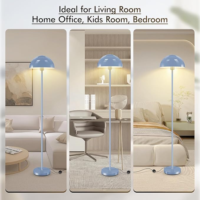 Floor Lamp, Industrial Blue Floor Lamps