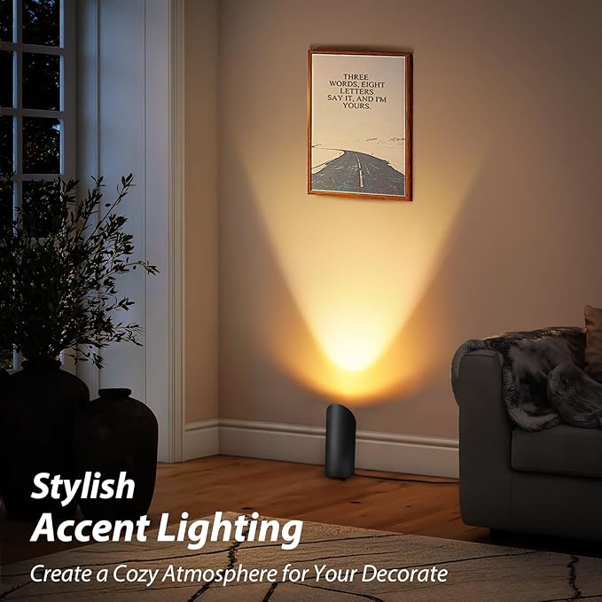 2 Pack Uplighting Indoor, 7W Floor Can Lights