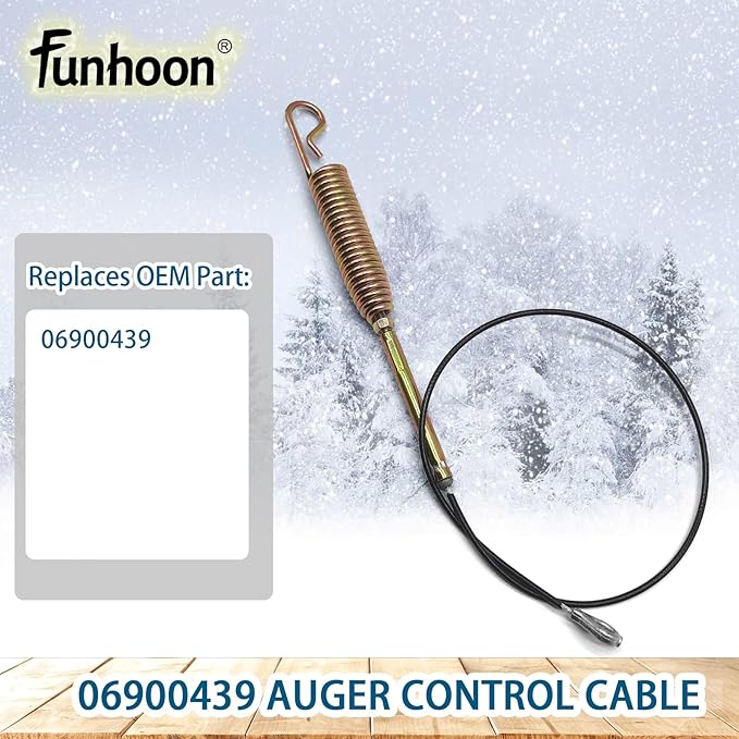 06900439 Auger Control Cable Replacement for Ariens Deluxe 24 28 30 36 Pro Platinum Power Brush Snow Blowers