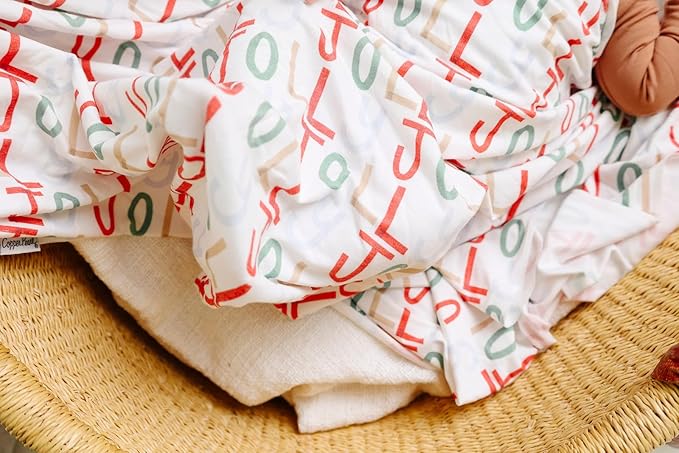 Copper Pearl Large Premium Knit Baby Swaddle Receiving Blanket 'Jolly'