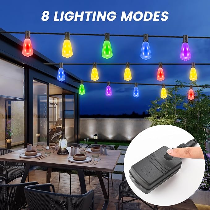 Auroraworld 60FT Outdoor String Lights