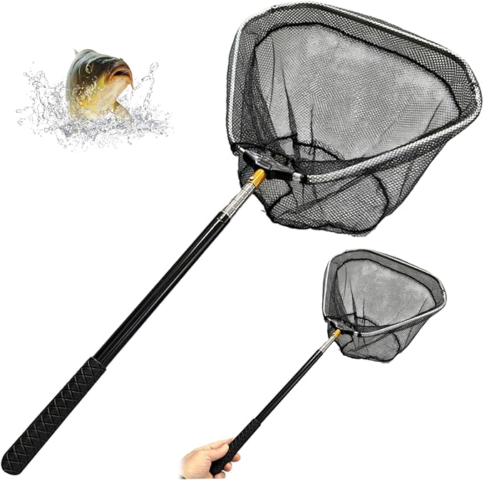 Butterfly Net, Chicken Net, Stainless Steel Retractable Chicken Catcher Extend to 16-58 Inch, Functional Fishing for Poultry, Butterfly, Catching