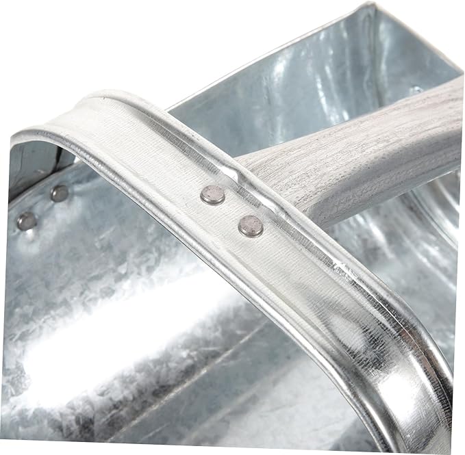 MERRYHAPY Stainless Steel Large Feed Scoop Farm Supplies Poultry Feeding Shovel Garden Tool Livestock Feeder