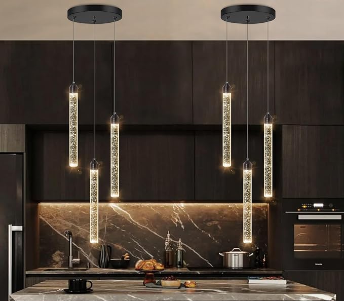 3 Light Black Pendant Lighting Mini Chandelier