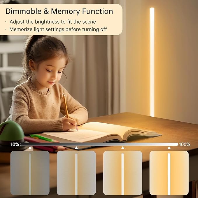 Marlrin Minimalist Corner Floor Lamp 2700K-6500K Dimmable
