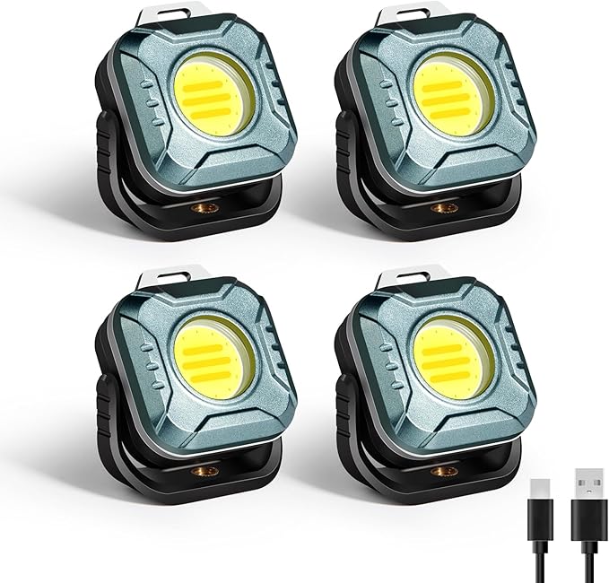 Rechargeable Work Light Mini, 500 Lumens 1200 mAh Magnetic Led Portable Lamp