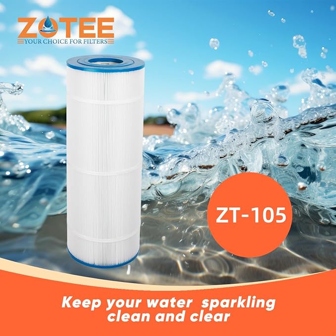 ZOTEE PA120 Swimming Pool Filter Replaces CX1200RE,C1200, C-8412,Darlly 81202,Filbur FC-1293,Waterway Clearwater II,Pro Clean 125,817-0125N,Aladdin 22002,120 Sq.Ft Pool Filter Cartridge,1 Pack