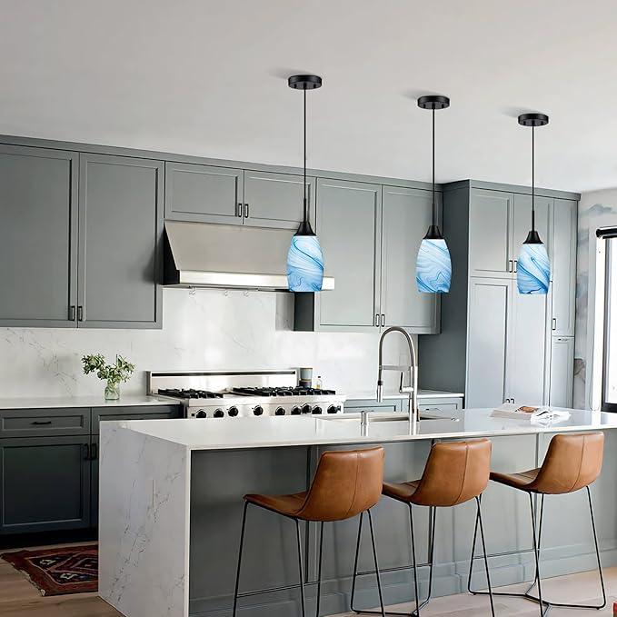 Mini Glass Pendant Light 4.72"