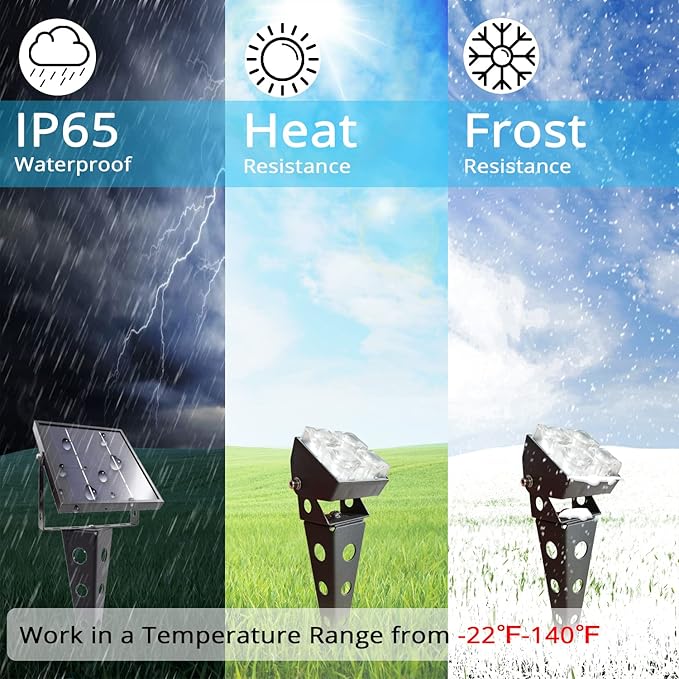 Solar Spot Lights Outdoor Waterproof IP65 Landscape Spotlights