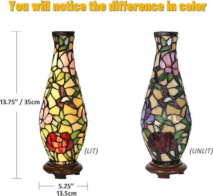 A0010 Tiffany Style Vase Table Lamp LED