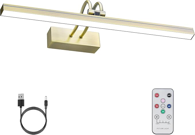 FUNCHDAY Picture Light, Wireless Rechargeable Gallery Lights