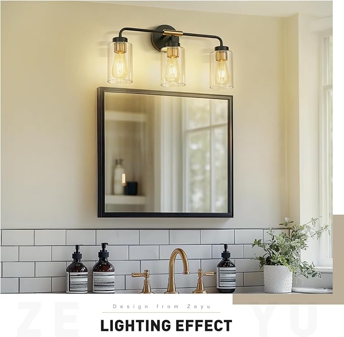 zeyu 3-Light Farmhouse Vanity Lights