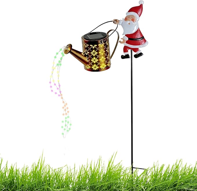Santa Claus LED Lights, Solar Retro Christmas Decor, Outdoor Holiday
