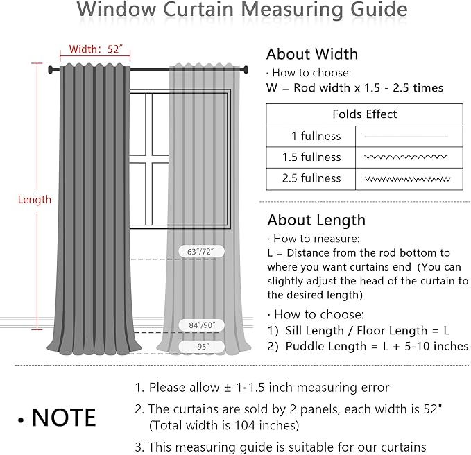 MYSKY HOME 100% Blackout Plaid Linen Curtains 95 Inches Long Double Layer Farmhouse Thermal Insulated Checkered Patterned Drapes Rod Pocket Back Tab for Living Room Girls Room, 2 Pcs, 52" Wide, Pink