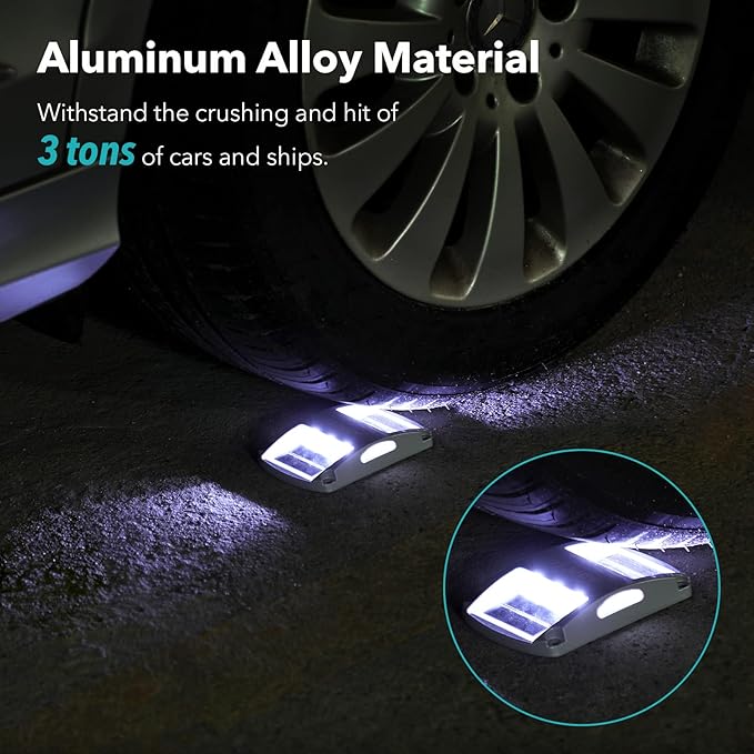AGPTEK Solar Driveway Lights 12 Pack, Waterproof, Solar Powered, Outdoor Marker