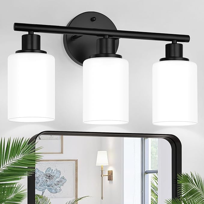 3-Light Bathroom Light Fixtures, Bathroom Wall Lamp