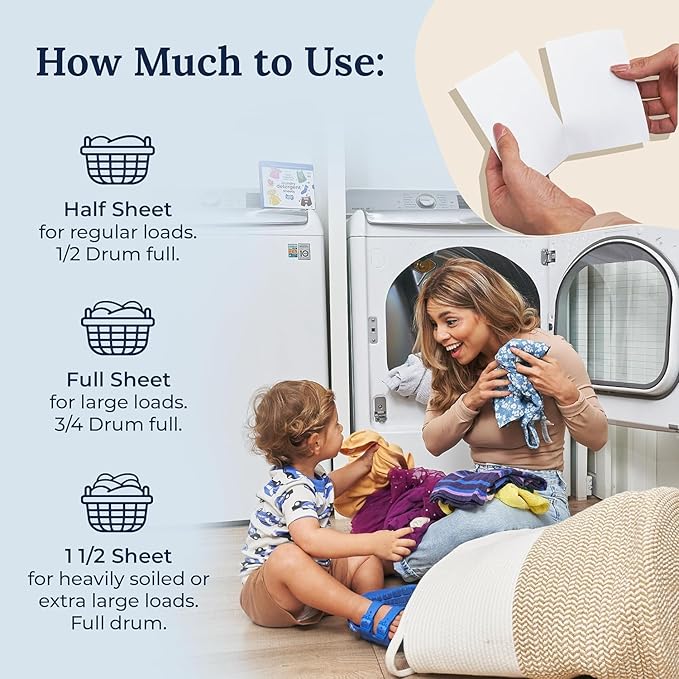 Miss Mouth’s Messy Eater Stain Treater Stain & Suds Duo Pack - 3 Pack Spray and 30 Pack Detergent Sheet bundle - Newborn & Baby Essentials - Food, Grease, Coffee Off Laundry, Underwear, Fabric