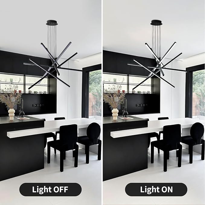 JAYMP Modern LED Chandeliers Dimmable Pendant Light Fixture