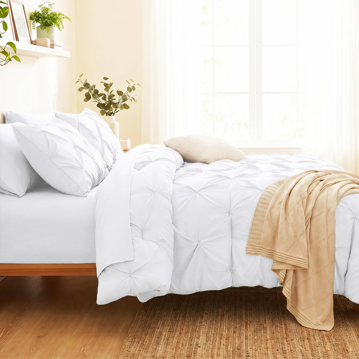 Twin XL Comforter Set White